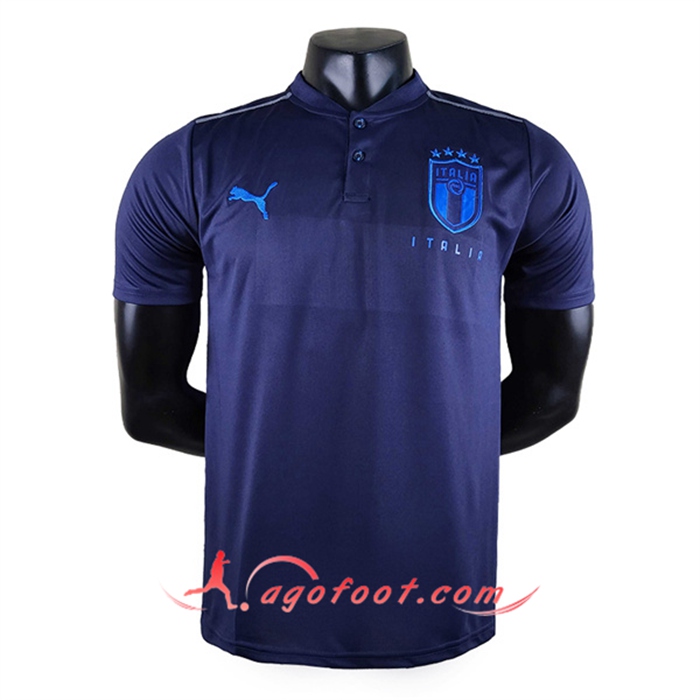 Polo Foot Italie Bleu Marine 2022/2023