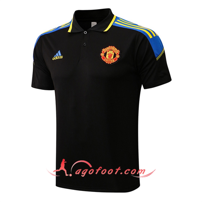 Polo Foot Manchester United Noir 2022/2023
