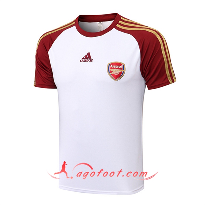 Training T-Shirts Arsenal Blanc/Rouge 2022/2023