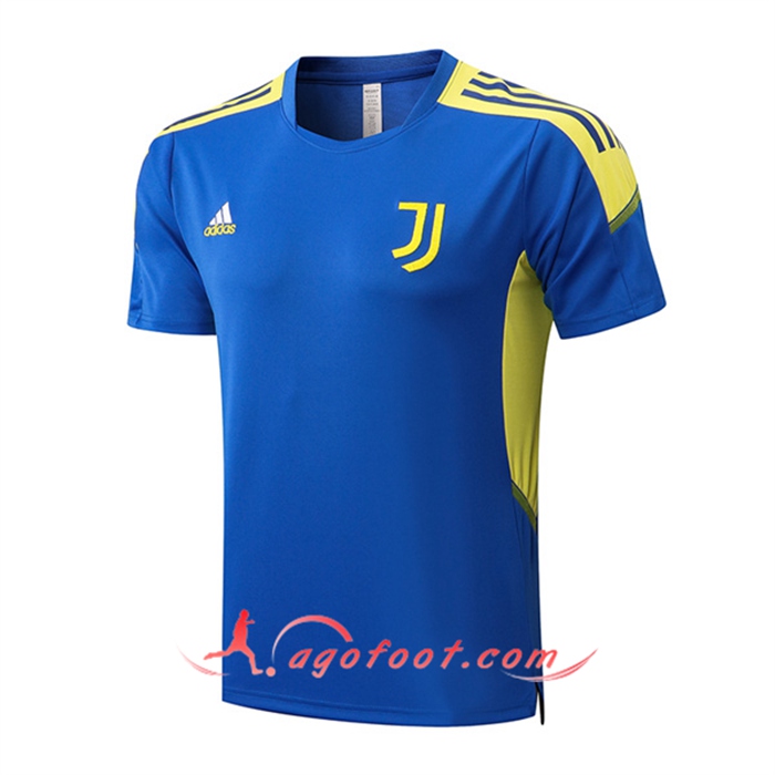 Training T-Shirts Juventus Bleu/Jaune 2022/2023