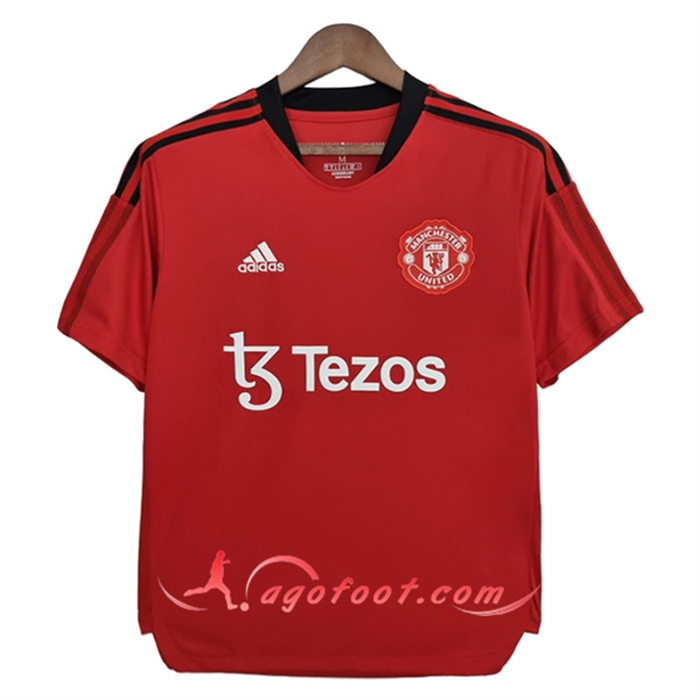 Training T-Shirts Manchester United Tezos Rouge 2022/2023