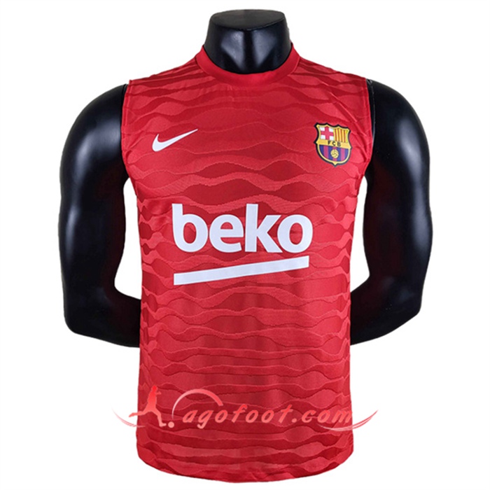 Training Sans Manches FC Barcelone Rouge 2022/2023