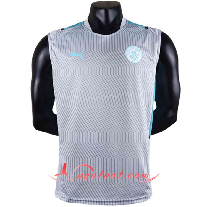 Training Sans Manches Manchester City Gris 2022/2023