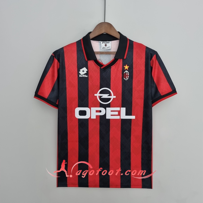 Maillot de Foot Milan AC Retro Domicile 1995/1996