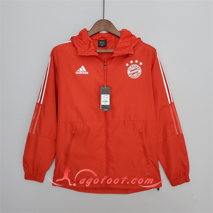 Coupe-Vent Bayern Munich Rouge 2022/2023