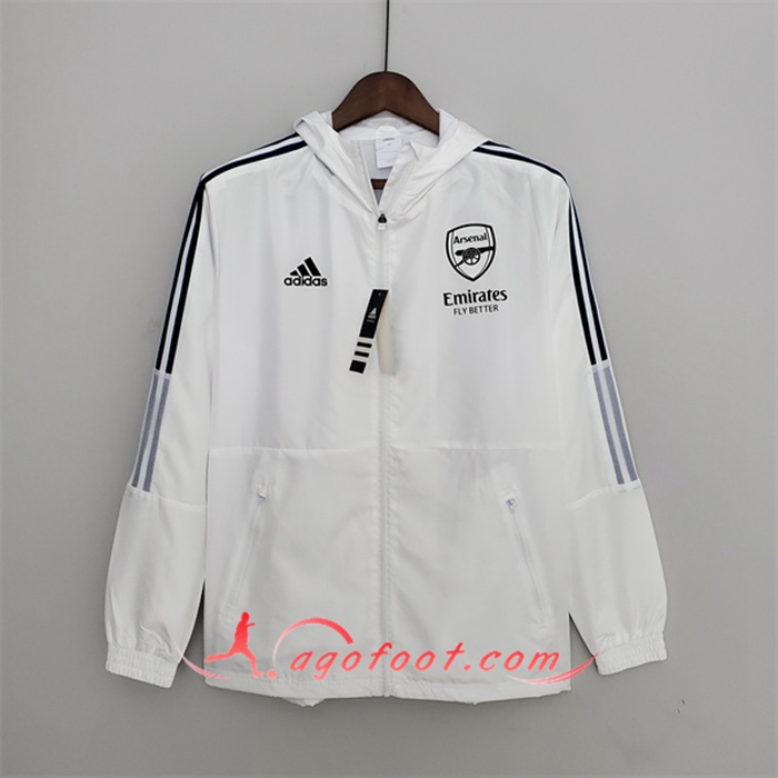 Coupe-Vent Arsenal Blanc 2022/2023