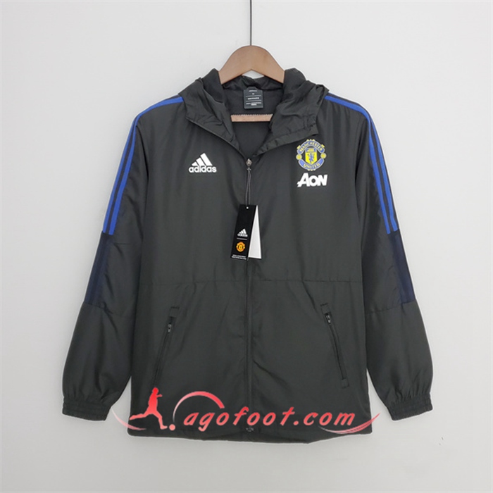 Coupe-Vent Manchester United Noir 2022/2023