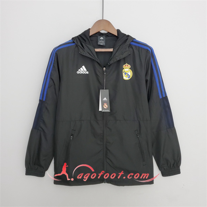 Coupe-Vent Real Madrid Noir 2022/2023