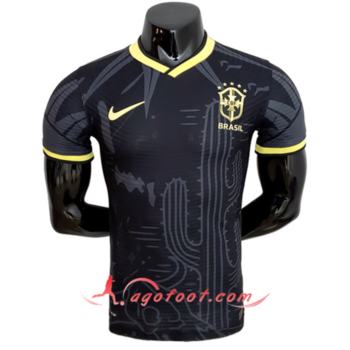 Maillot Equipe Foot Bresil Player Version Noir 2022/2023