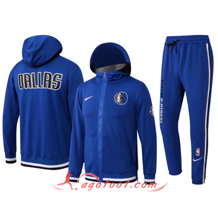 Ensemble Survetement de Foot Dallas Mavericks Bleu 2022