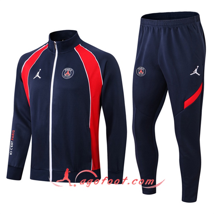 Ensemble Survetement de Foot - Chaqueta Jordan PSG Bleu Marin 2022/2023