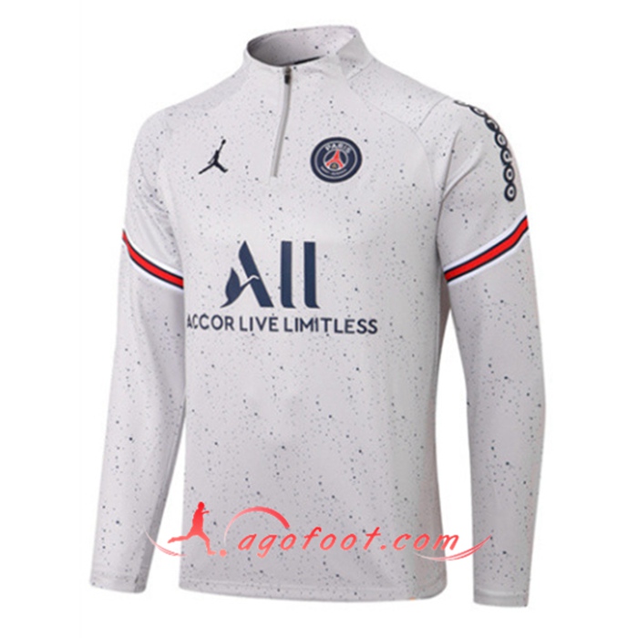Sweatshirt Training Jordan PSG Gris 2022/2023