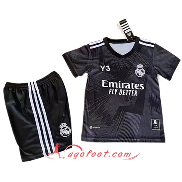 Maillot de Foot Real Madrid Enfant Y3 Noir 2022/2023