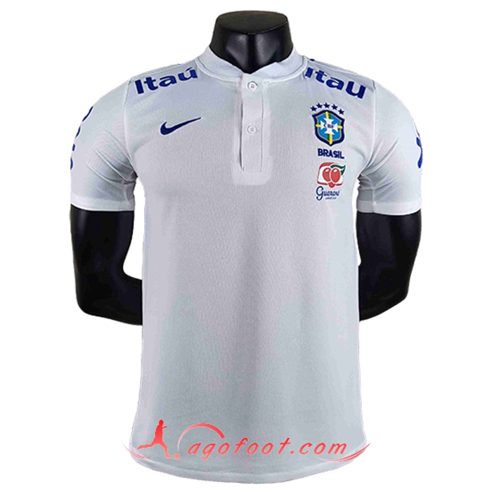 Polo Foot Bresil Blanc 2022/2023