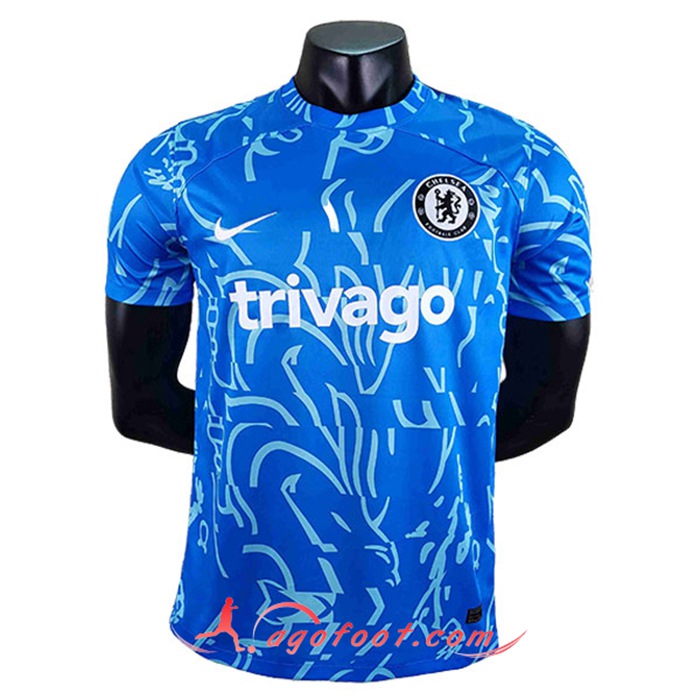 Training T-Shirts FC Chelsea Bleu/Blanc 2022/2023