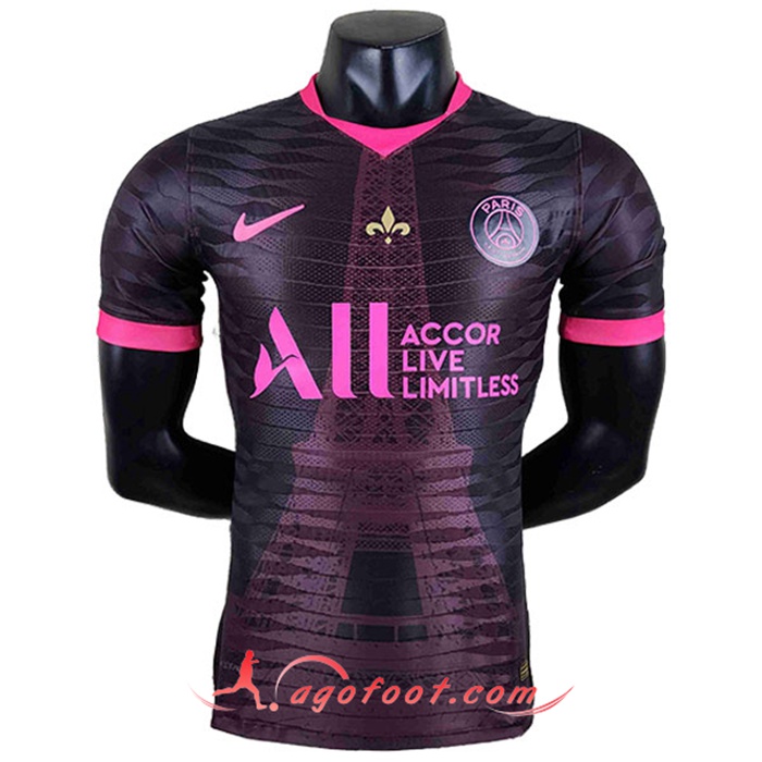 Training T-Shirts Jordan PSG Player Edtion Noir/Rose 2022/2023