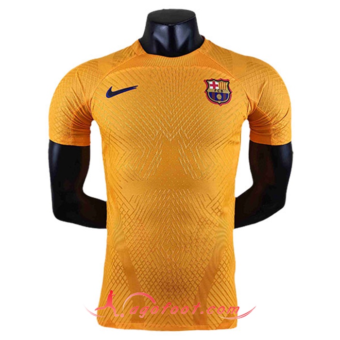 Training T-Shirts FC Barcelone Jaune 2022/2023