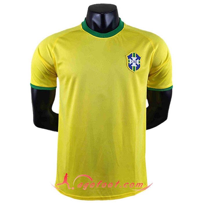 Maillot de Foot Bresil Retro Domicile Coupe du monde 1970
