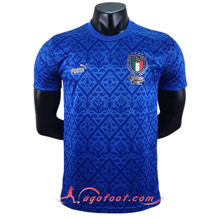 Maillot Equipe Foot Italie Commemorative Edition Bleu 2022