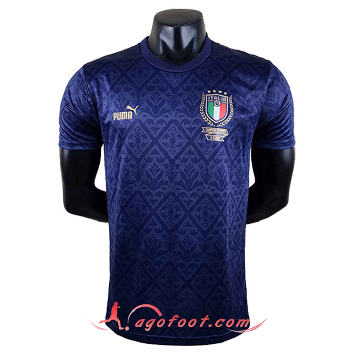Maillot Equipe Foot Italie Commemorative Edition Bleu Marin 2022