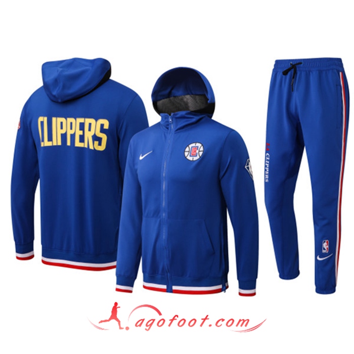Ensemble Survetement de Foot Los Angeles Clippers Bleu 2022