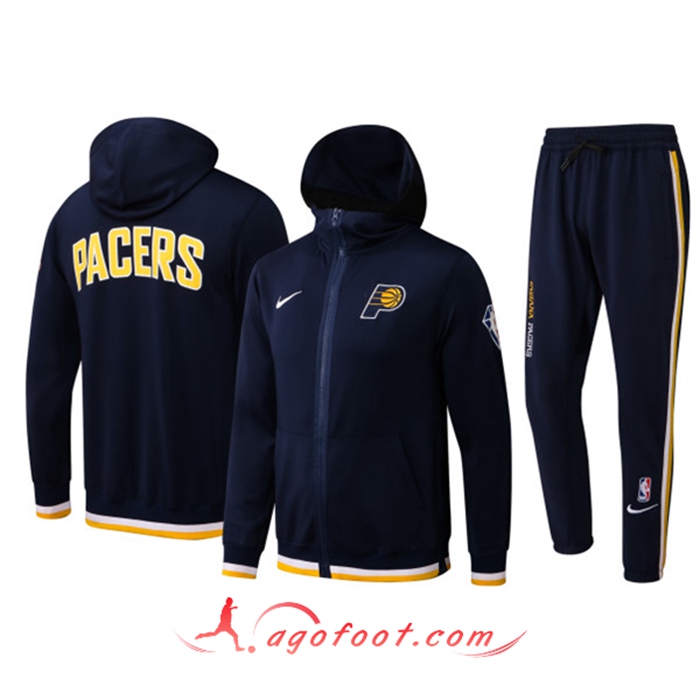 Ensemble Survetement de Foot Indiana Pacers Bleu Marin 2022
