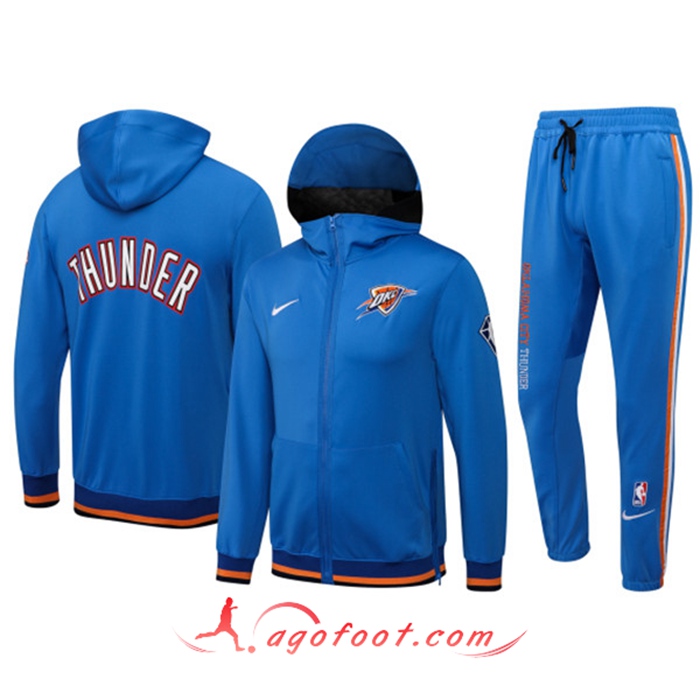 Ensemble Survetement de Foot Oklahoma City Thunder Bleu 2022