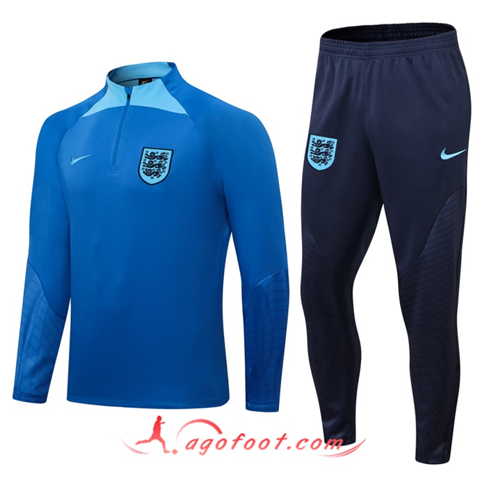Ensemble Survetement de Foot Angleterre Bleu 2022/2023