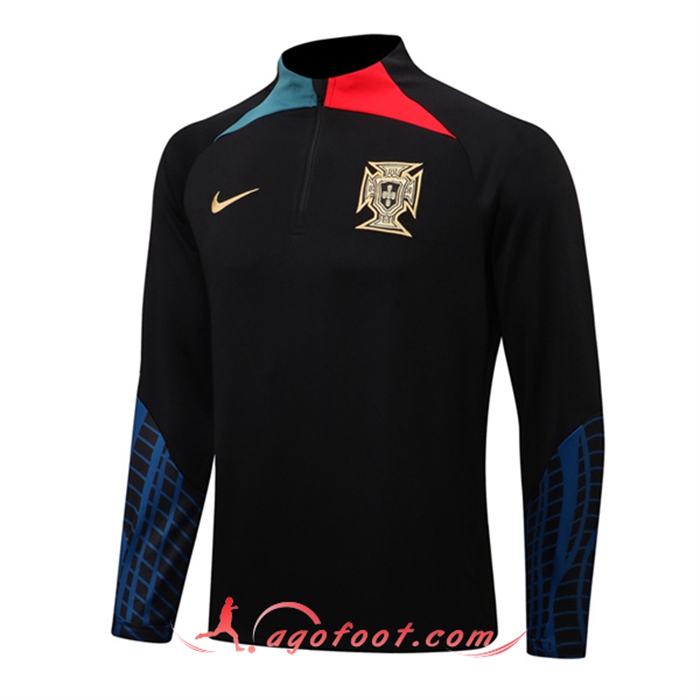 Sweatshirt Training Portugal Noir 2022/2023