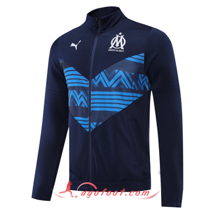 Veste Foot Marseille OM Bleu Marin 2022/2023