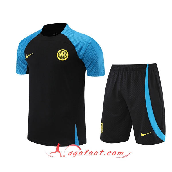 Ensemble Training T-Shirts +Shorts Inter Milan Noir 2022/2023