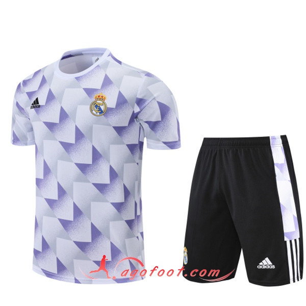 Ensemble Training T-Shirts +Shorts Real Madrid Gris 2022/2023