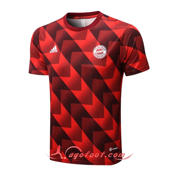 Training T-Shirts Bayern Munich Noir/Rouge 2022/2023
