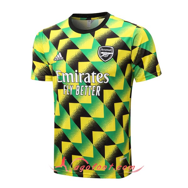 Training T-Shirts Arsenal Vert/Jaune 2022/2023