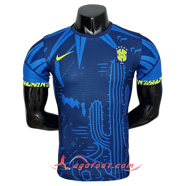 Maillot Equipe Foot Bresil Player Version Classic Blue 2022/2023
