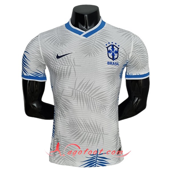 Maillot Equipe Foot Bresil Player Version Classic Blanc 2022/2023