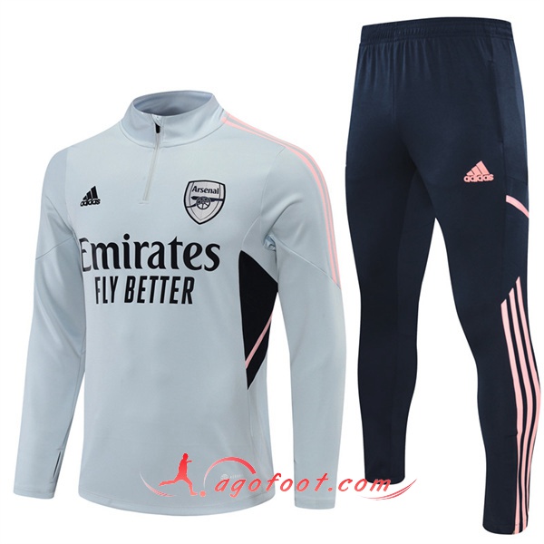 Ensemble Survetement de Foot Arsenal Gris 2022/2023