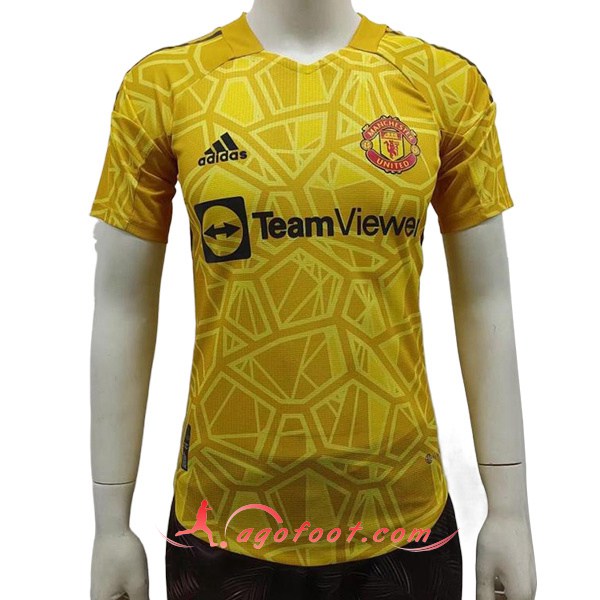 Maillot de Foot Manchester United Gardien de But Jaune 2022/2023