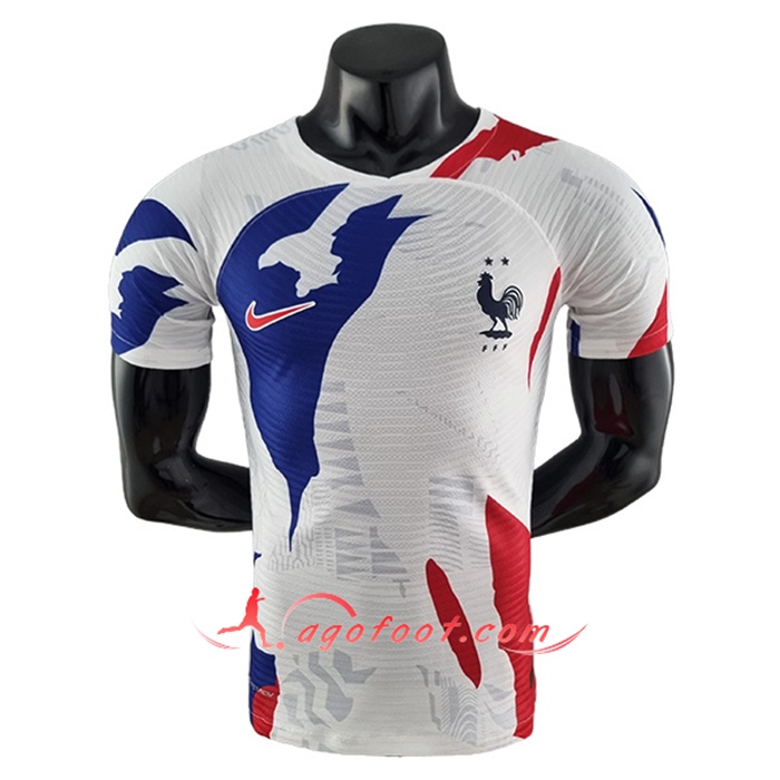 Training T-Shirts France Blanc/Bleu 2022/2023