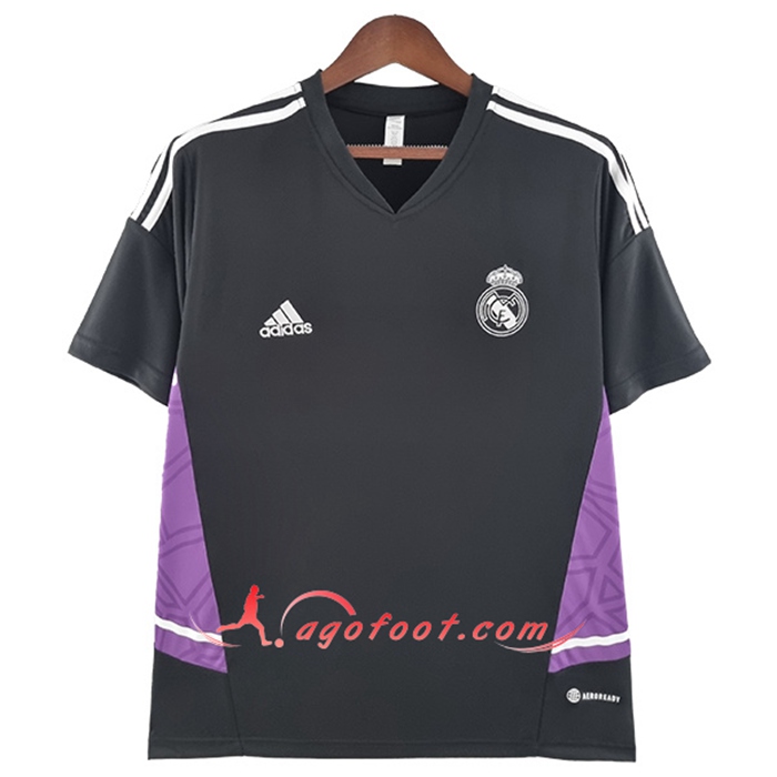 Training T-Shirts Real Madrid Noir/Pourpre 2022/2023