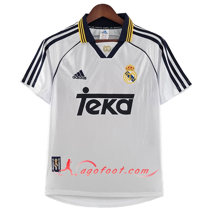 Maillot de Foot Real Madrid Retro Domicile 2000/2001