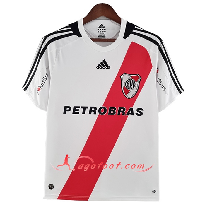 Maillot de Foot River Plate Retro Domicile Manches Longues 2009/2010
