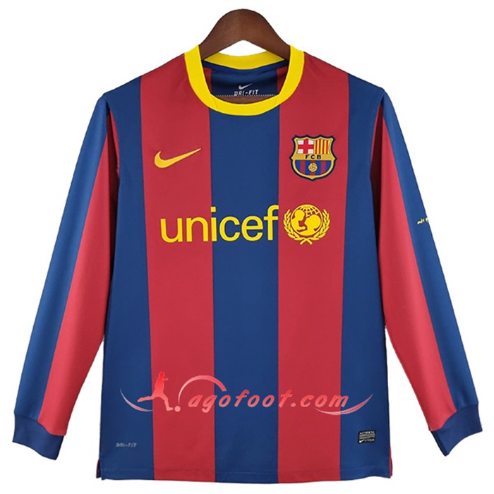 Maillot de Foot FC Barcelone Retro Domicile Manches Longues 2006 UEFA Champions