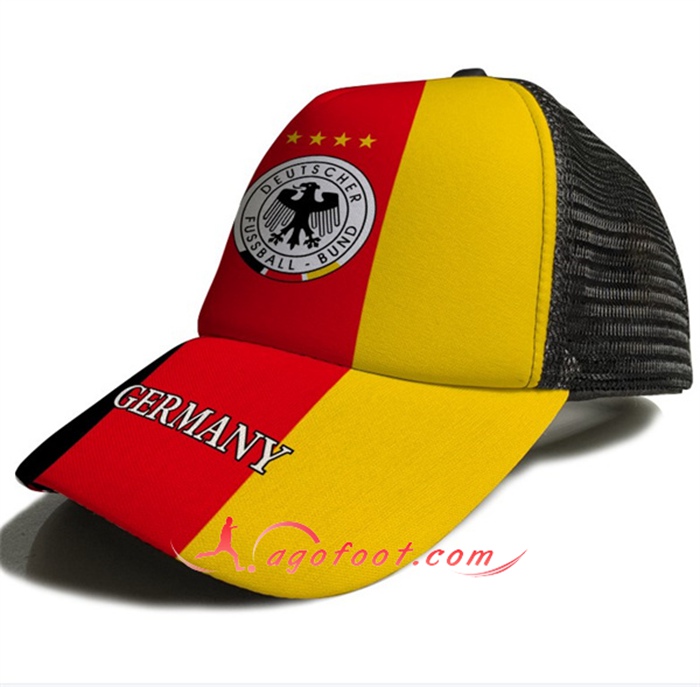 Casquette de Foot Allemagne Jaune/Rouge 2023