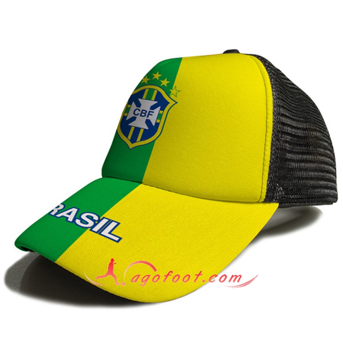 Casquette de Foot Bresil Jaune/Vert 2023