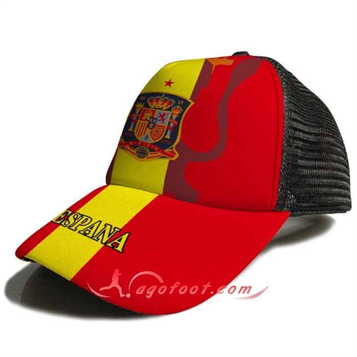 Casquette de Foot Espagne Rouge/Orange 2023