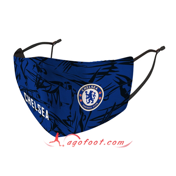 Nouveau Masques Foot FC Chelsea Bleu Reutilisable -02