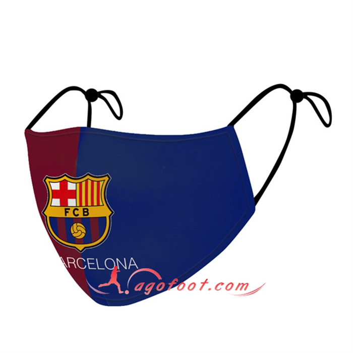 Nouveau Masques Foot FC Barcelone Bleu/Rouge Reutilisable