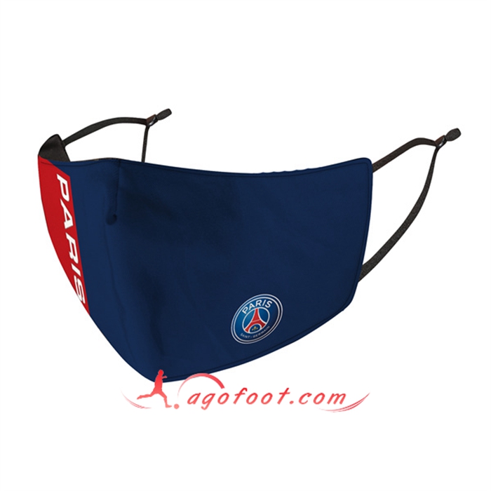 Nouveau Masques Foot PSG Bleu Marin Reutilisable