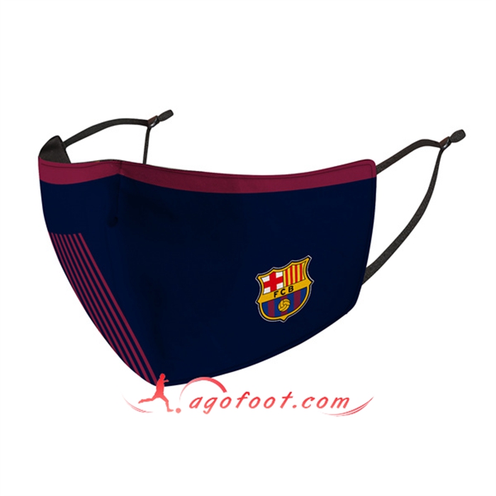 Nouveau Masques Foot FC Barcelone Bleu Marin Reutilisable